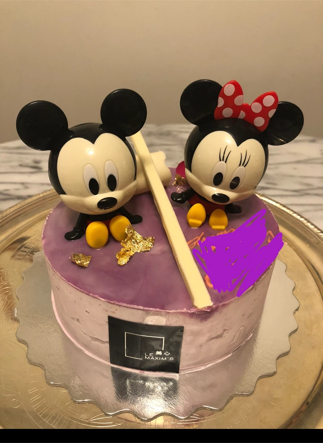 Mickey and Minnie Mouse Cake Toppers