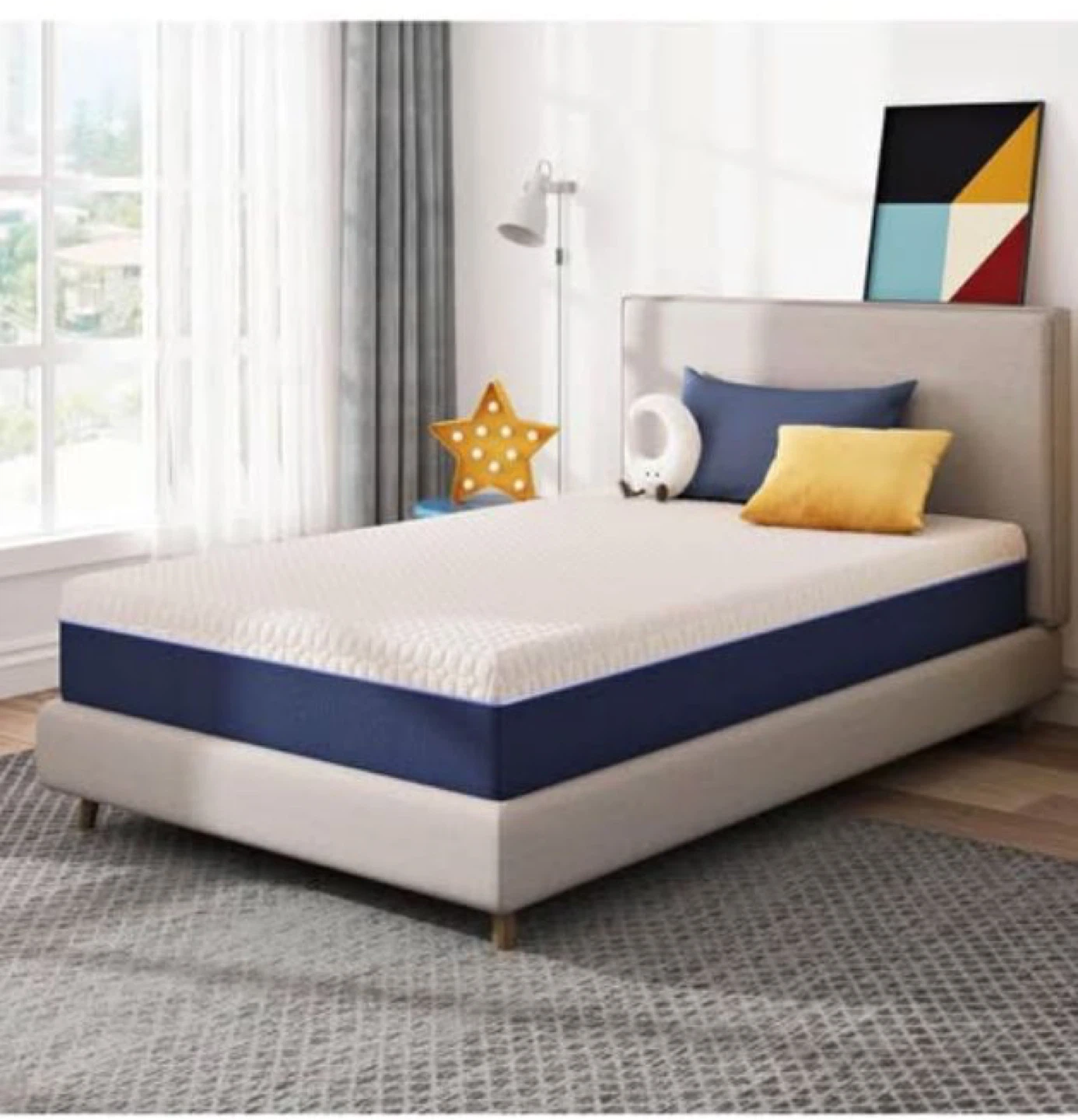 Full Size Bed Set (Frame + Mattress + Box Spring + Headboard) - photo 5