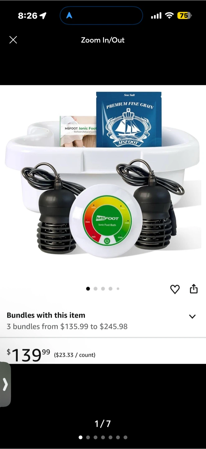 MSFOOT Ionic Foot Bath Detox Machine