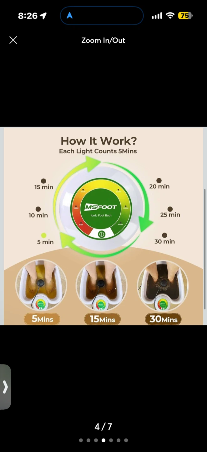 MSFOOT Ionic Foot Bath Detox Machine - photo 4