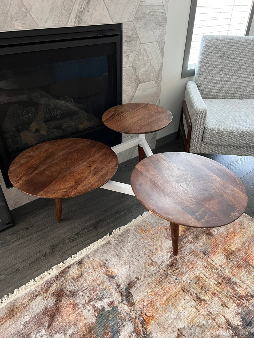 West Elm Mid Century style 3 Tier table