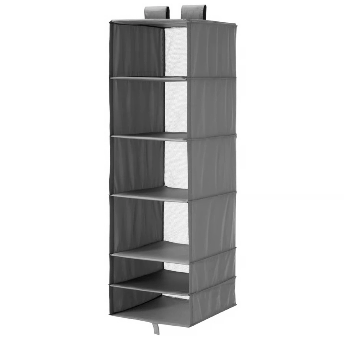 Dark Grey 6-Compartment hanging Closet Organizer