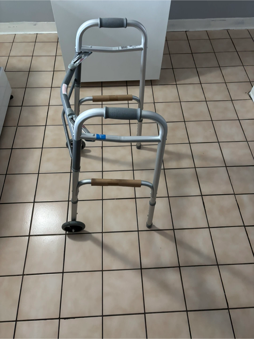 Aluminum Walker with Wheels - photo 4