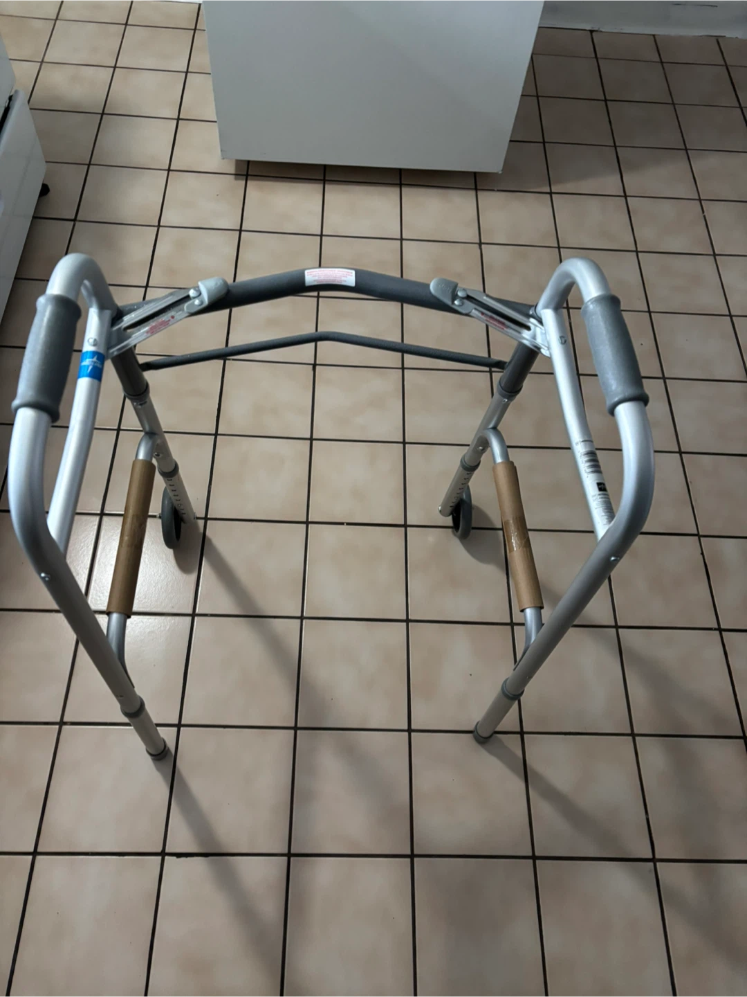 Aluminum Walker with Wheels - photo 3