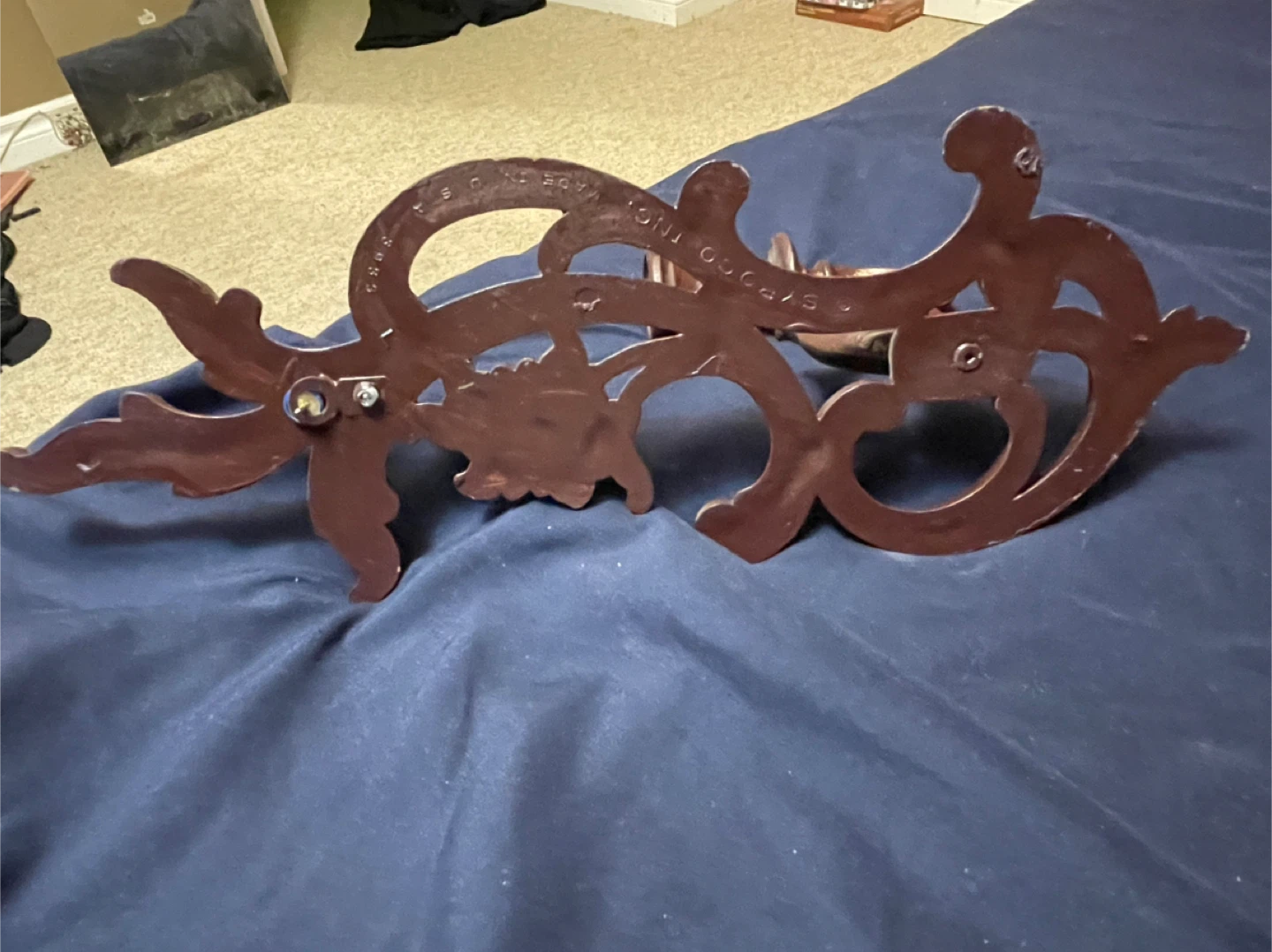 Syroco Ornate Wall Mirror with Candlestick Holders - photo 5