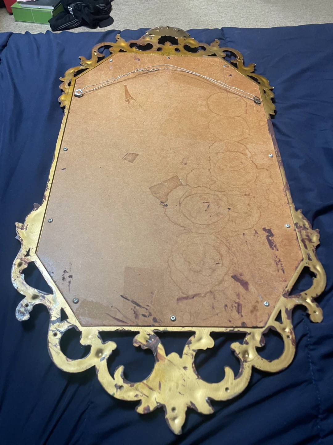 Syroco Ornate Wall Mirror with Candlestick Holders - photo 3