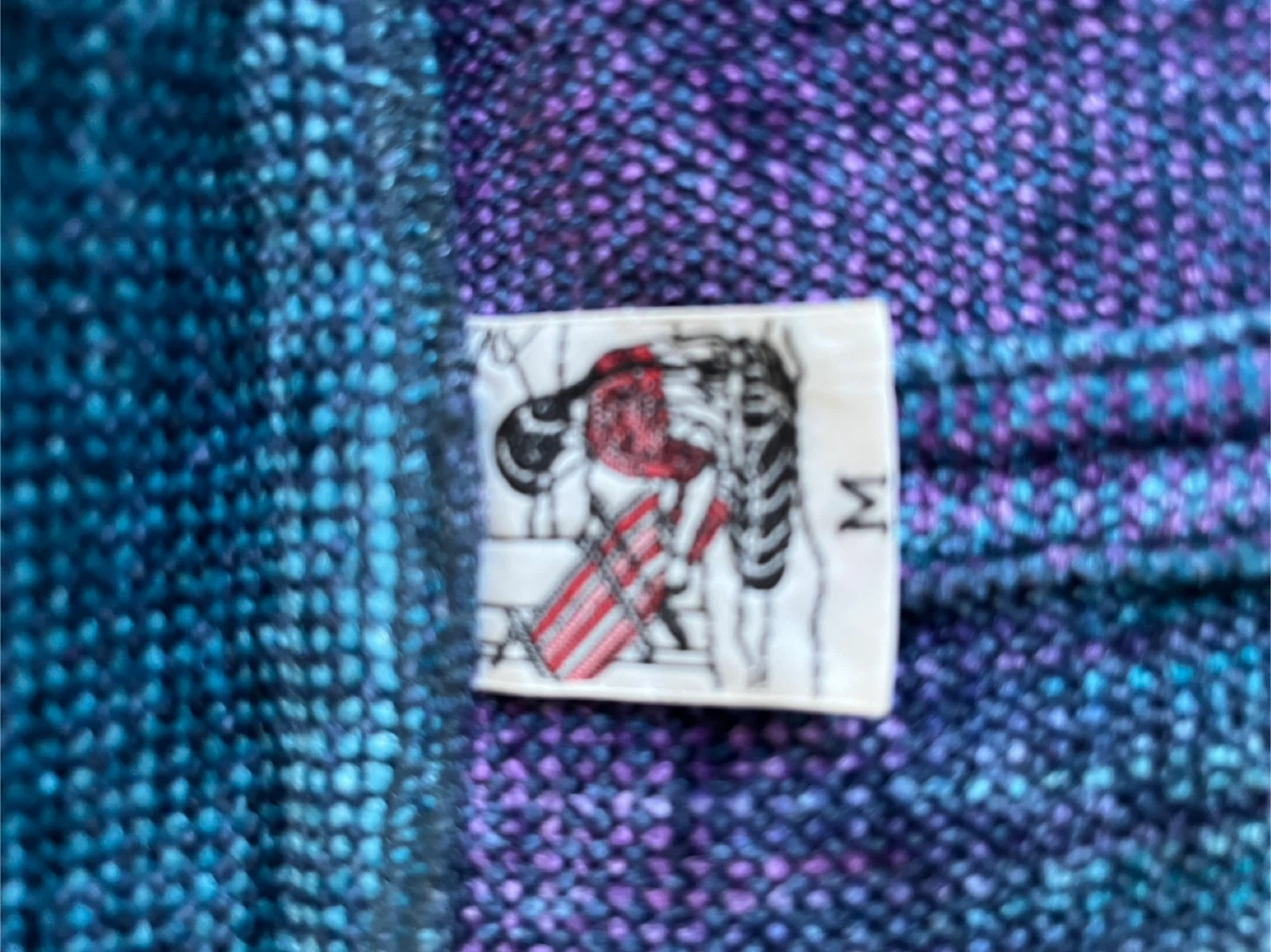 Teal & Purple Ombre Cotton Kimono Jacket - photo 3