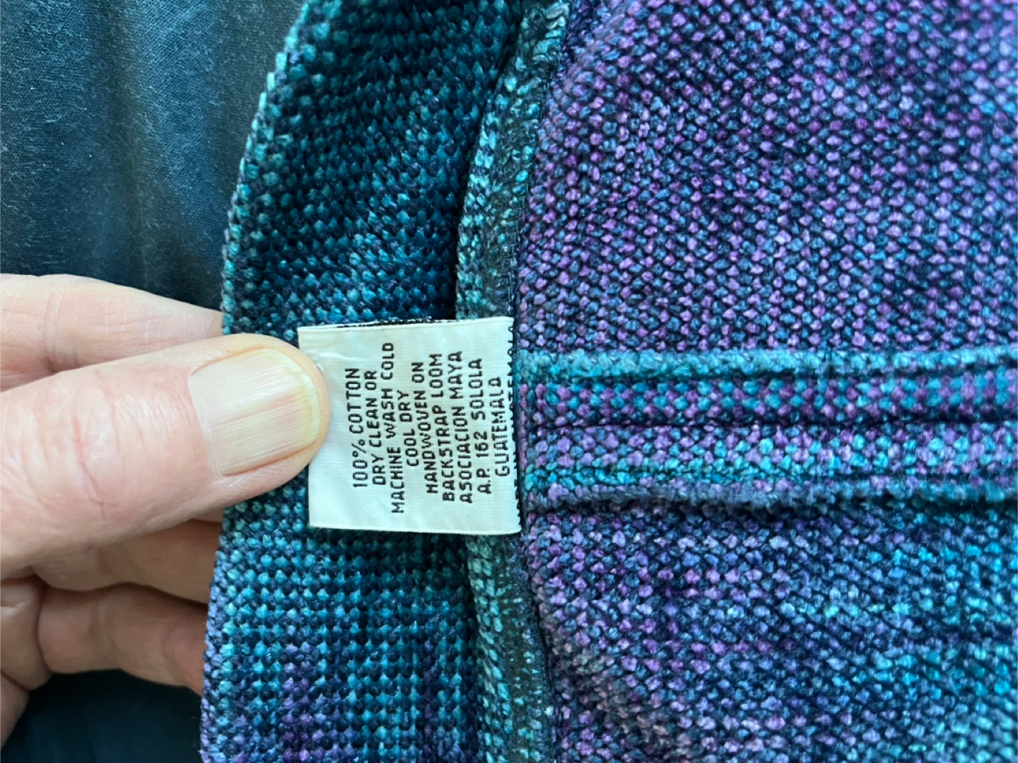 Teal & Purple Ombre Cotton Kimono Jacket - photo 4