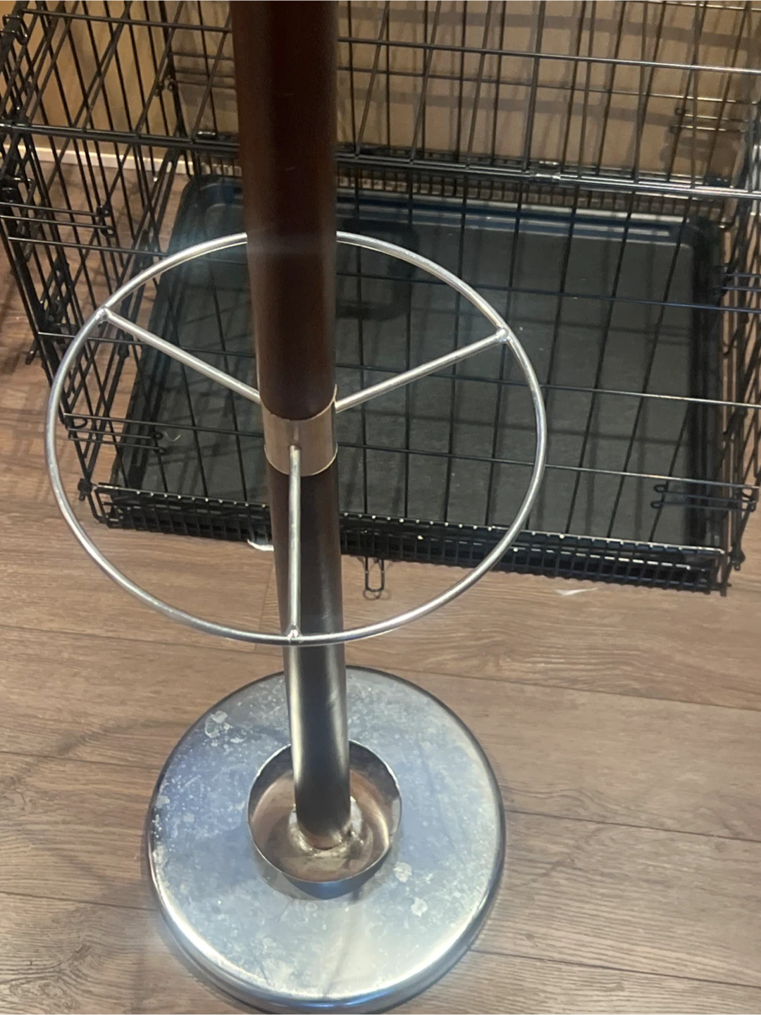 Wooden Coat Rack with Chrome Accents - photo 3