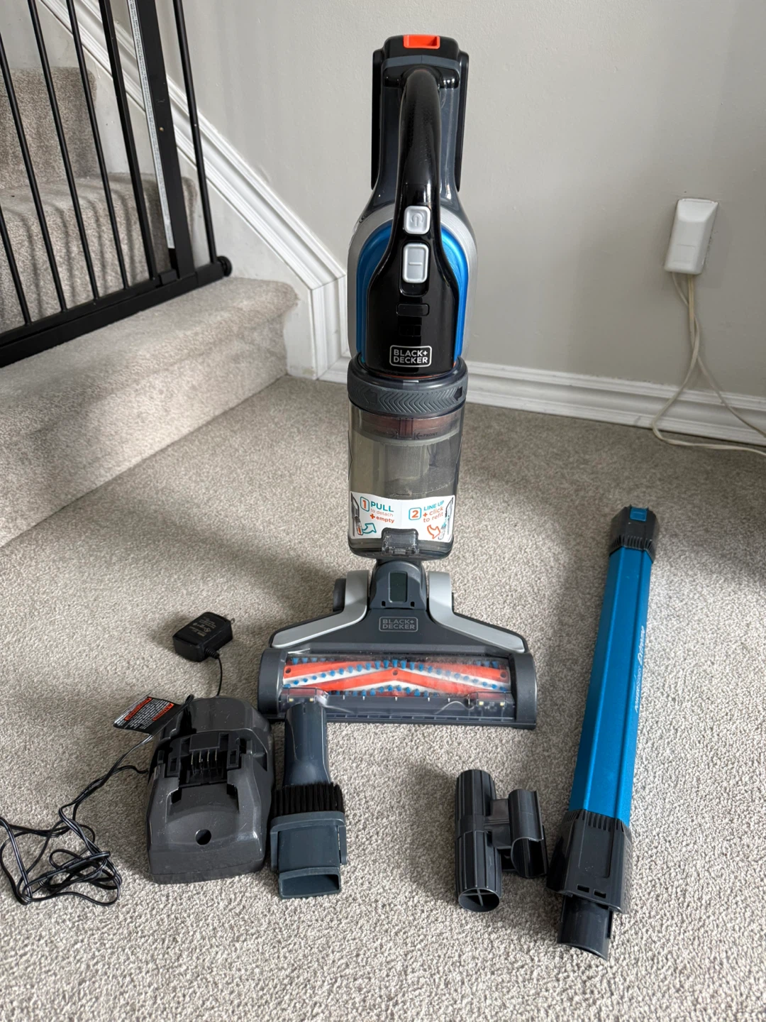 Black+Decker Powerseries Cordless Stick Vacuum, Missing Wheel