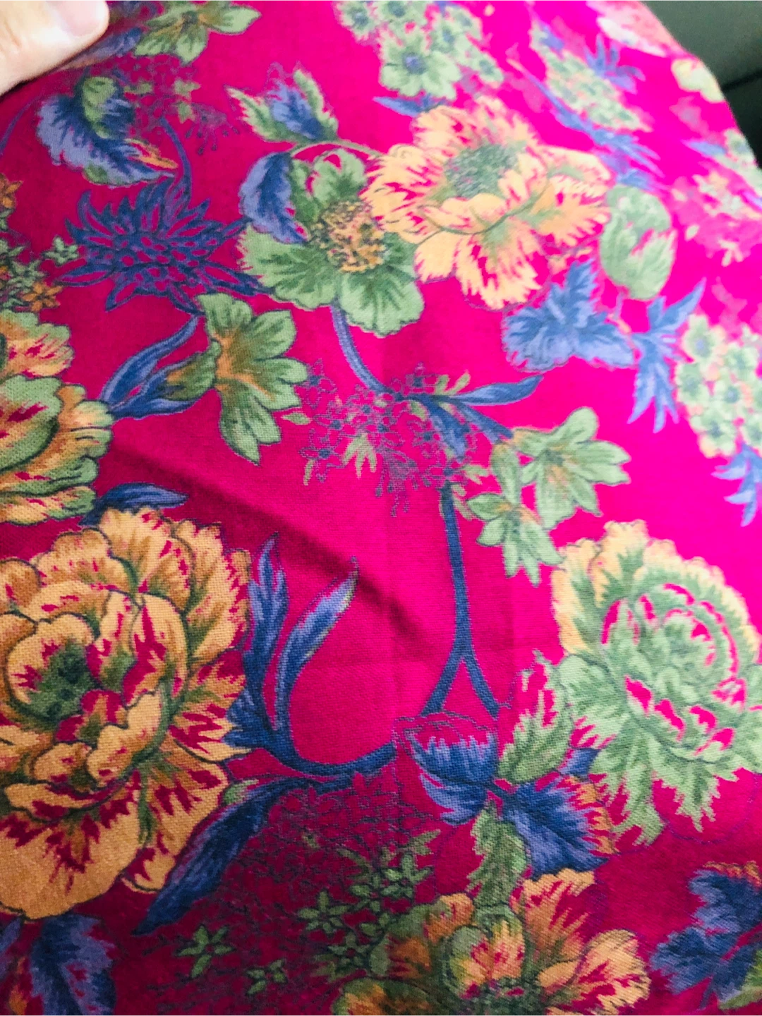 🏆 Floral Fabric - Bright Pink - photo 3