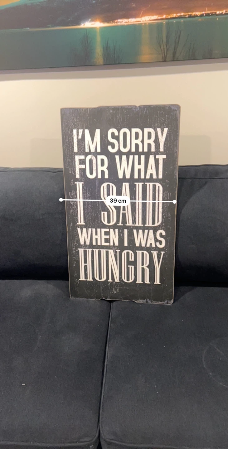 Rustic "I'm Sorry For What I Said When I Was Hungry" Wood Sign - photo 2