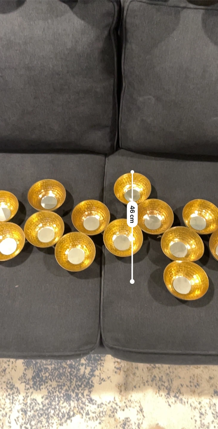 Set of 21 Gold Votive Candle Holders - photo 4