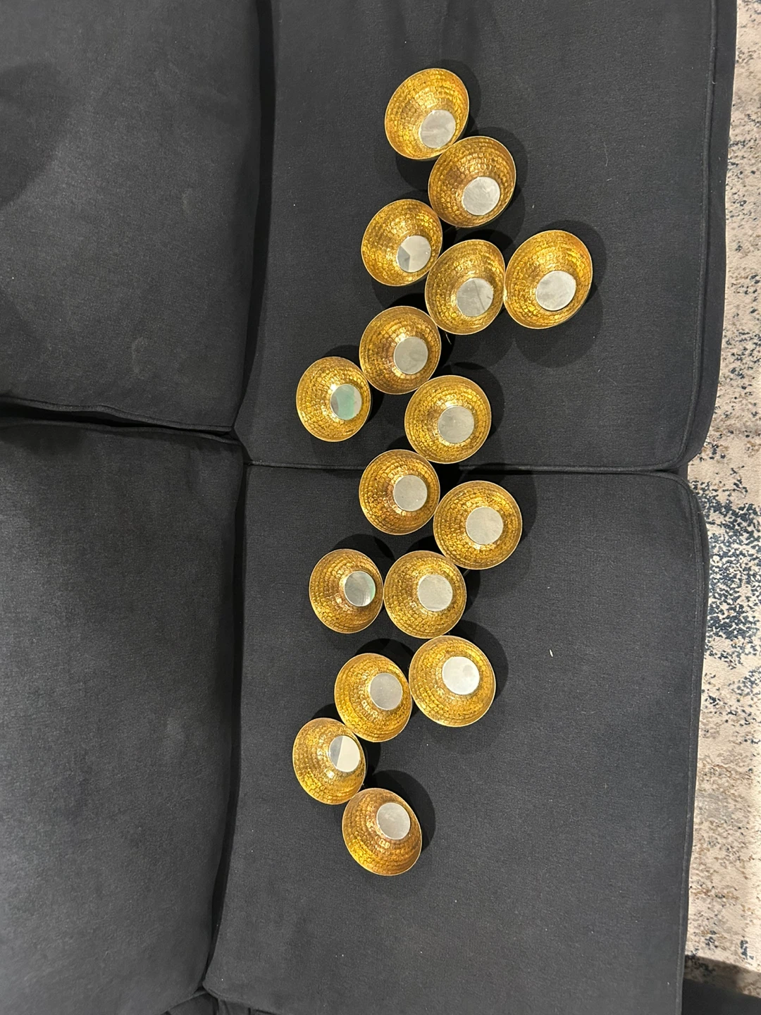 Set of 21 Gold Votive Candle Holders - photo 2