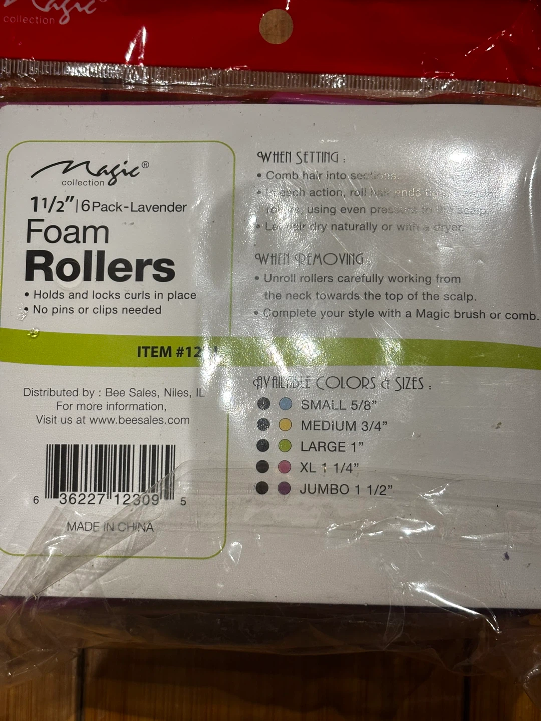Magic Collection 1 1/2" Foam Hair Rollers - Lavender & Pink - photo 3
