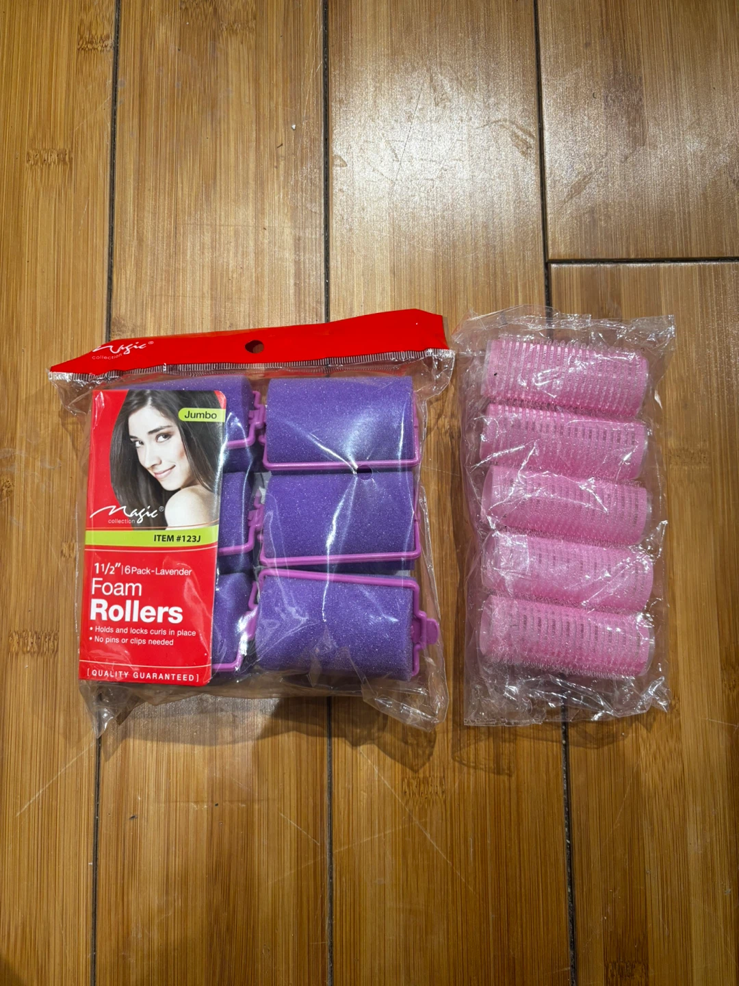 Magic Collection 1 1/2" Foam Hair Rollers - Lavender & Pink