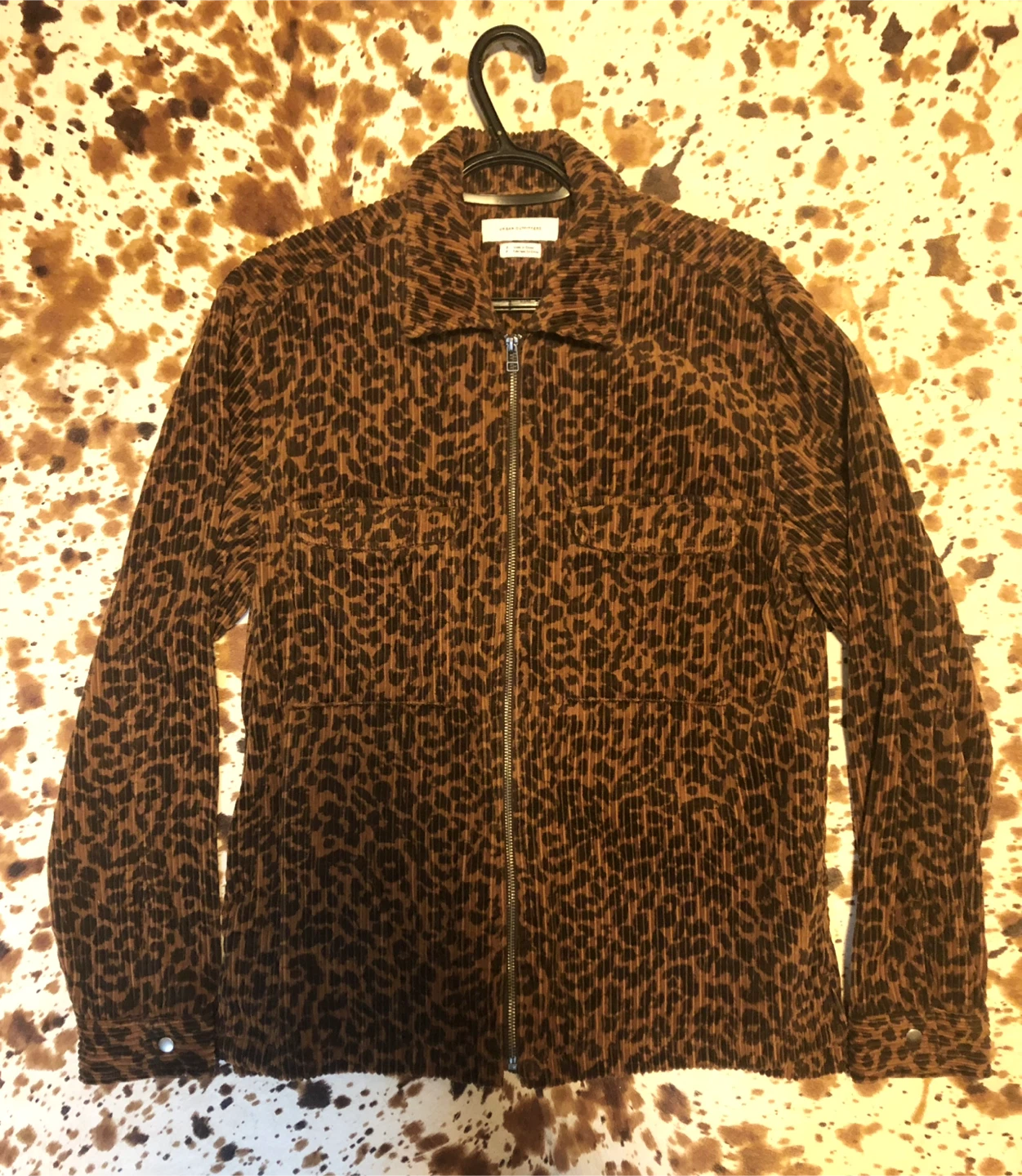 Urban Outfitters Leopard Print Corduroy Jacket