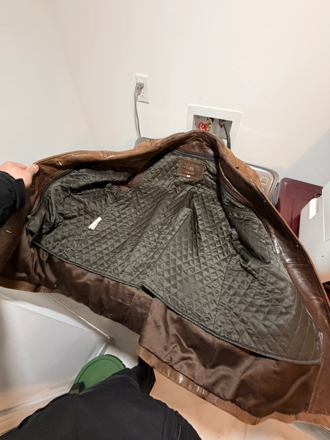Selections Mens Brown Leather Jacket - photo 2