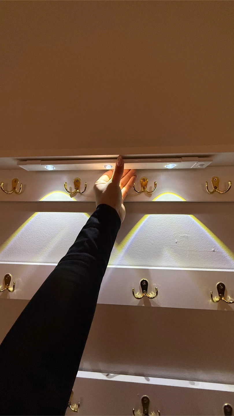 White Entryway Organizer with Hooks and Shoe Storage - photo 4
