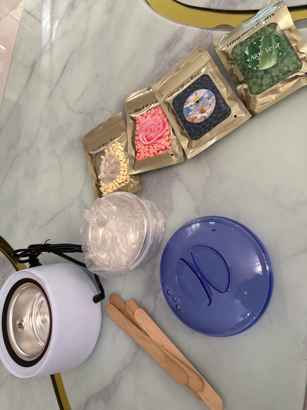 Wax Warmer Kit with 4 Hard Wax Beans