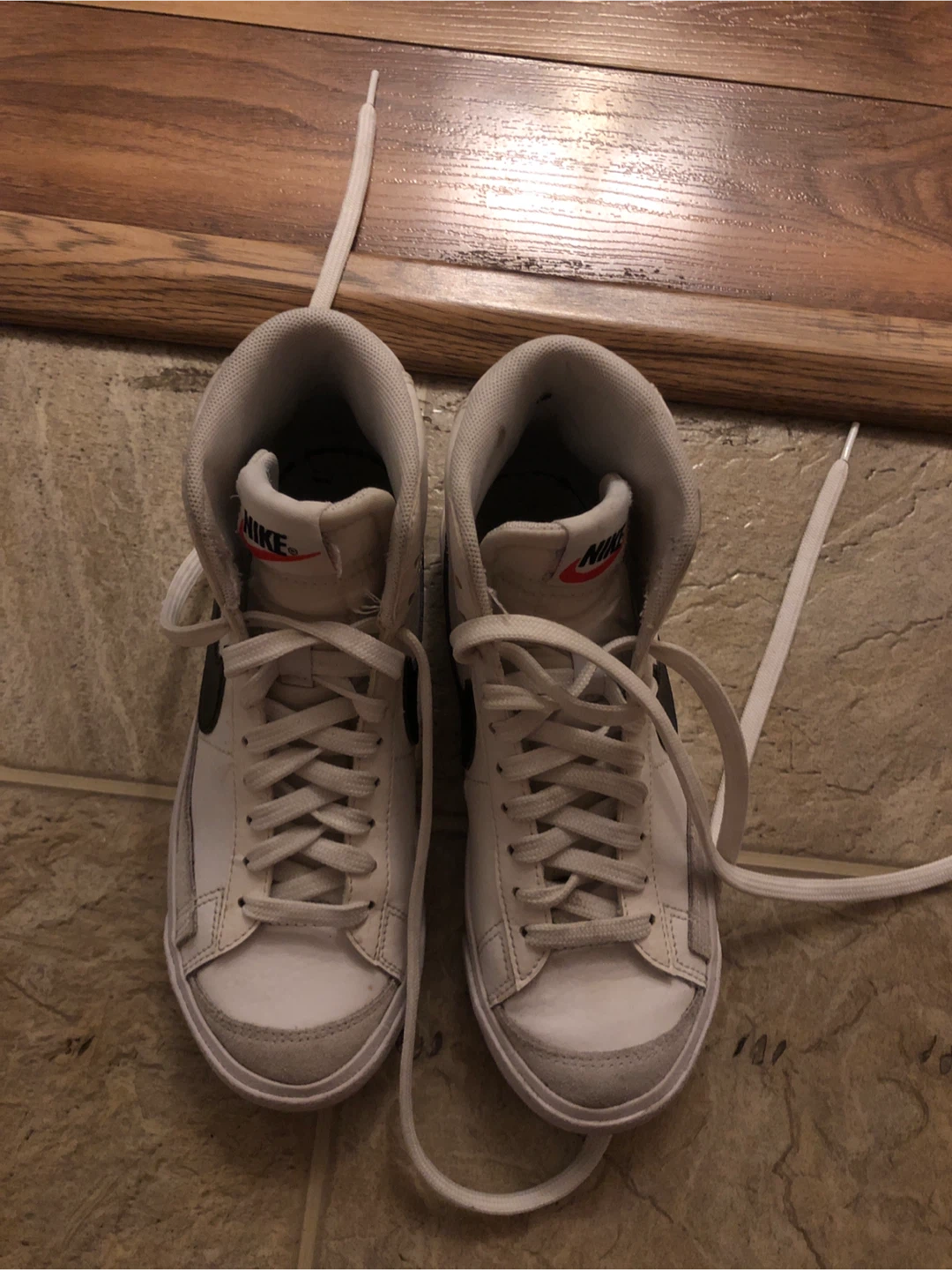 Nike Blazer Mid '77 Vintage White/Black Sneakers - photo 2