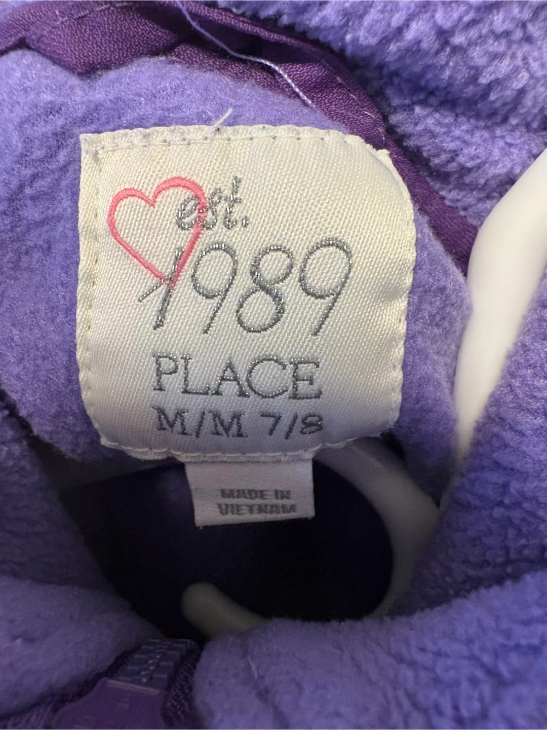 The Children's Place Fleece Jacket Purple M/M 7/8 - photo 2