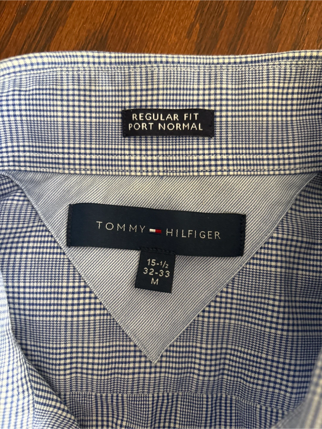 Tommy Hilfiger Men's Blue Plaid Dress Shirt - Size M - photo 2