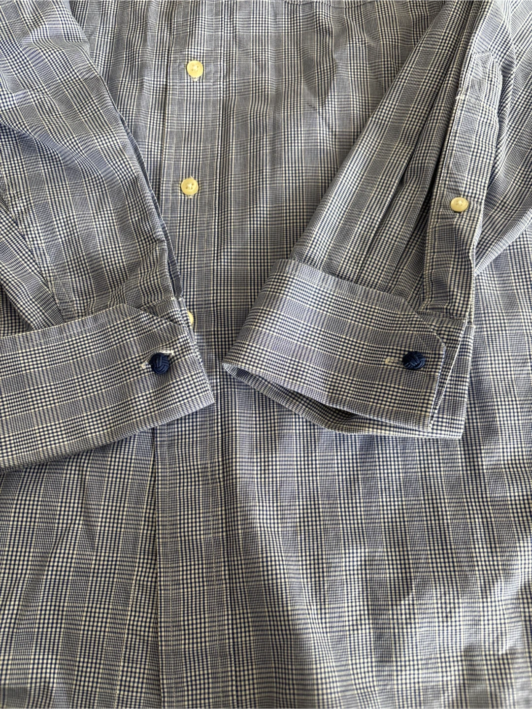 Tommy Hilfiger Men's Blue Plaid Dress Shirt - Size M - photo 3