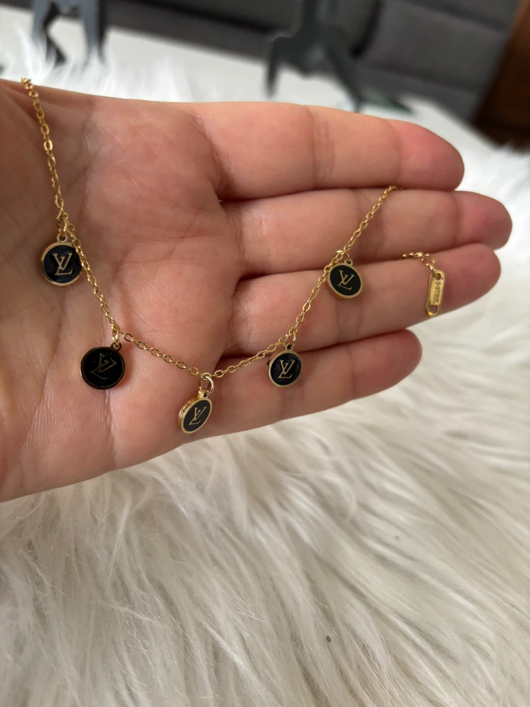 Gold-plated tone Bracelet with Charms