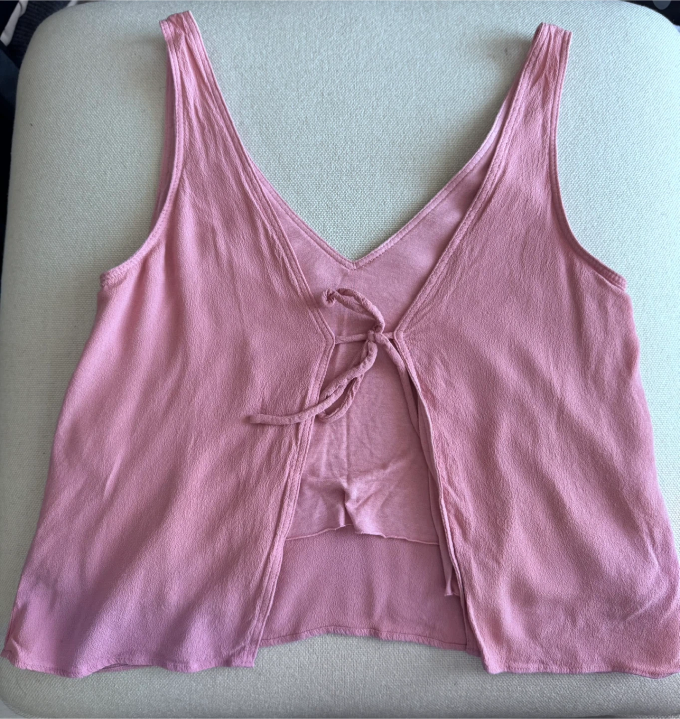 Aritzia V-Neck Tank Top with Tie Back - photo 2