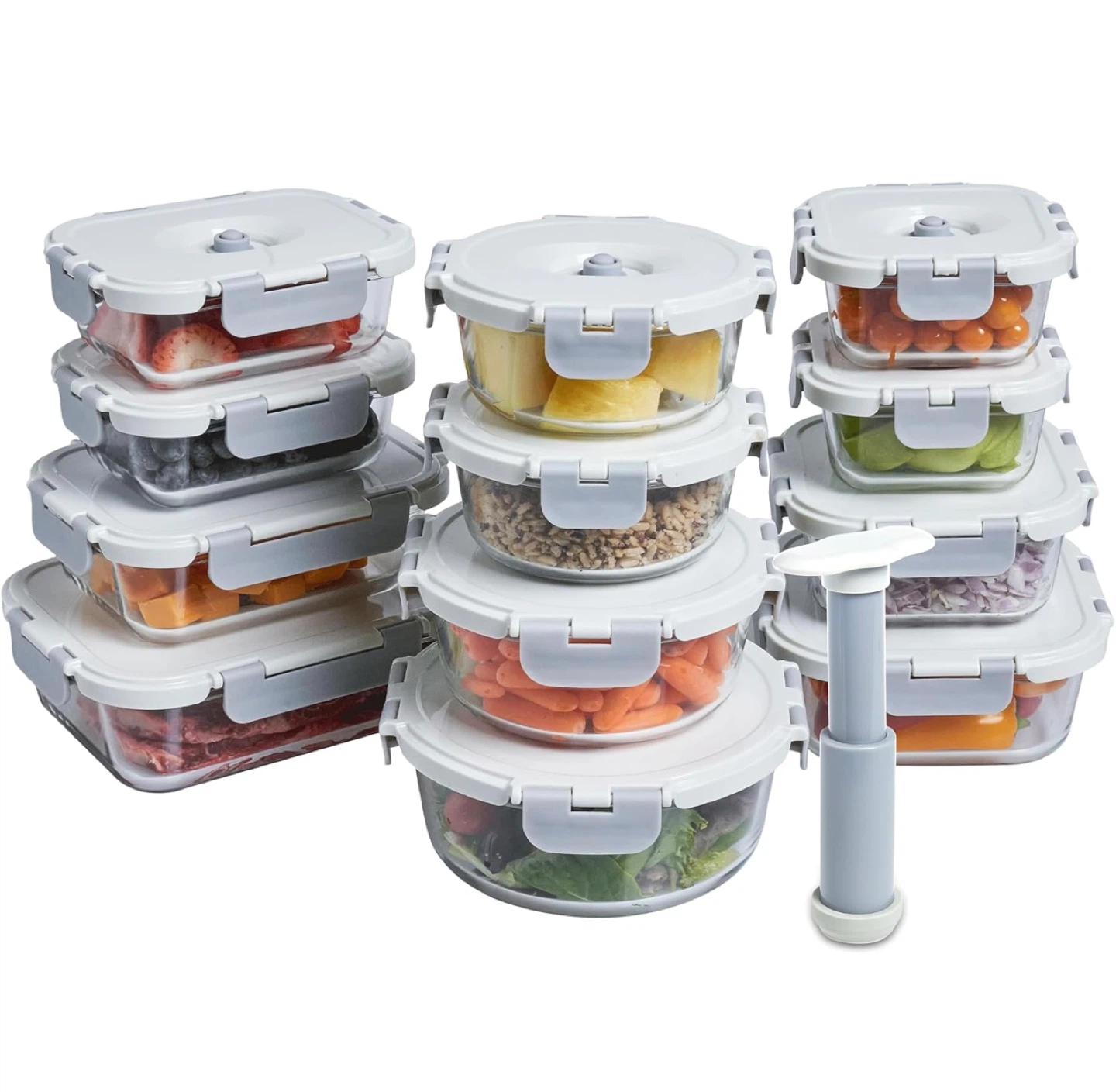 Finedine Vacuum Seal Food Storage Containers with Pump