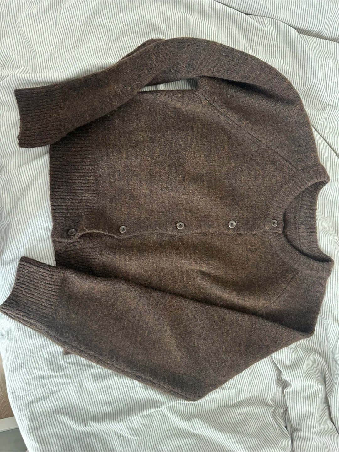 Brown Knit Cardigan