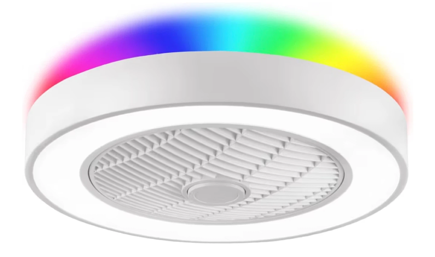 LEDARY Flush Mount Ceiling Fan with Light and Remote