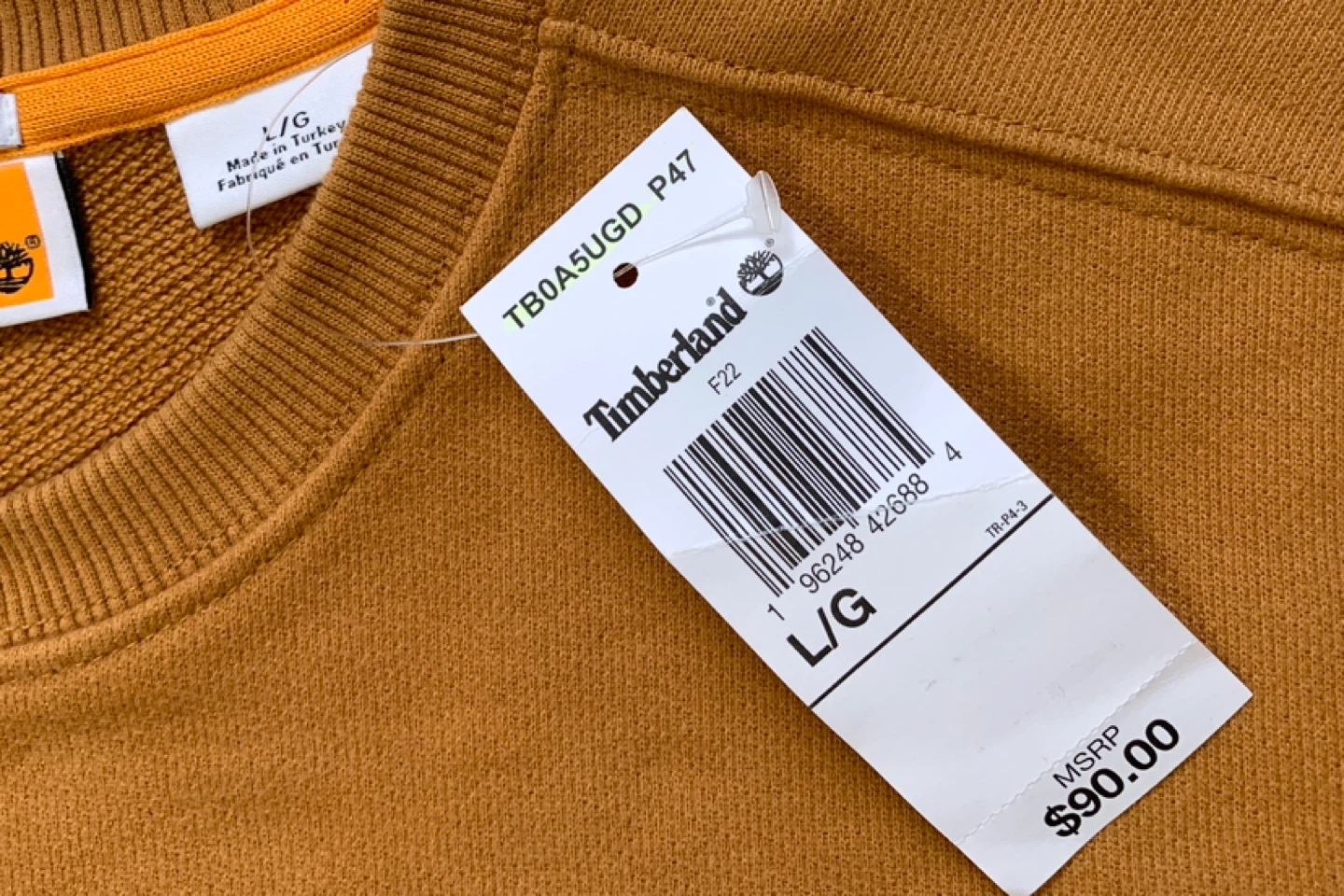 Timberland Sweatshirt Elevated Side Logo Heavyweight Sweater - photo 5