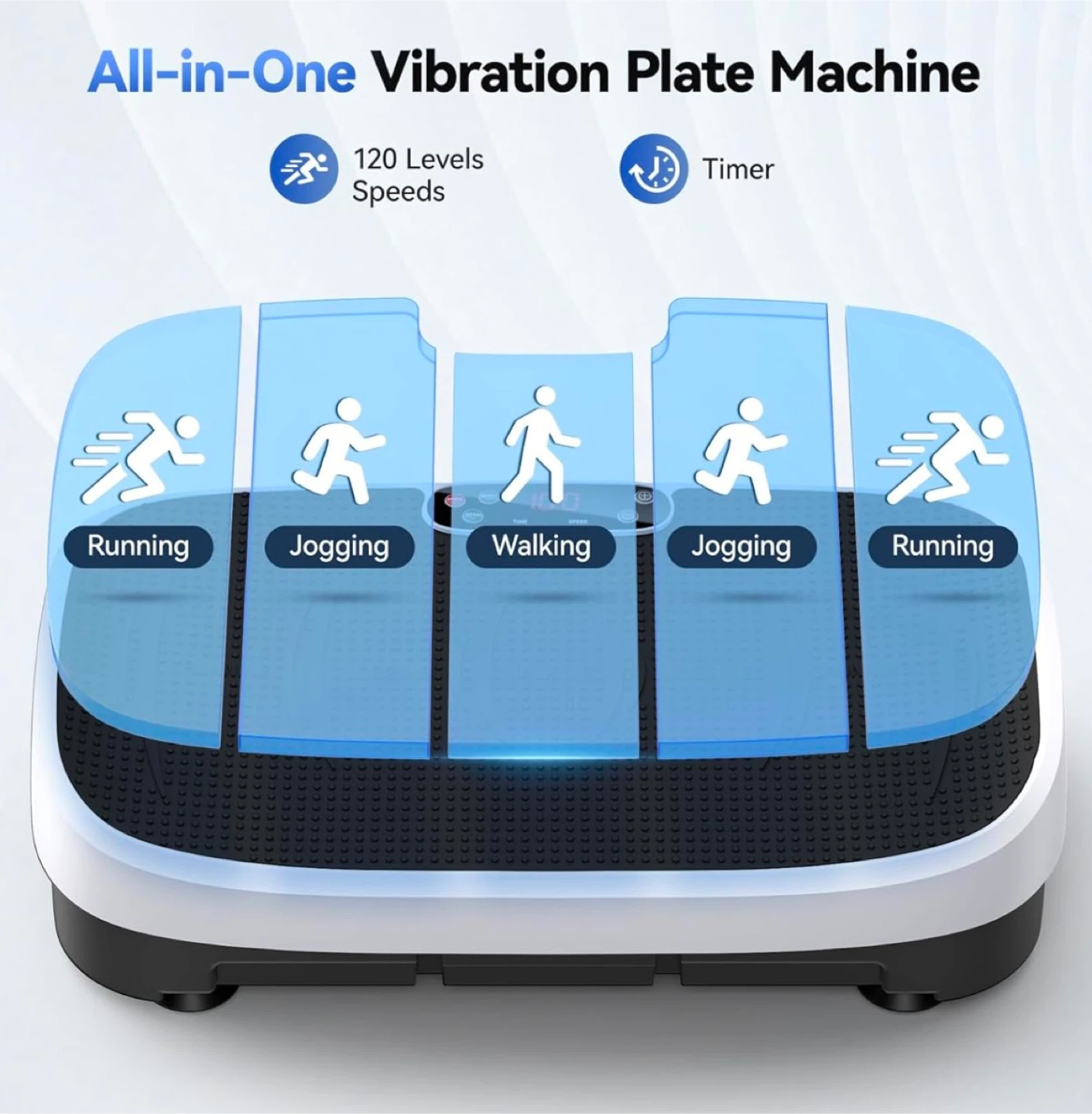 HTM Vibration Plate Machine with Resistance Bands and Remote - photo 2