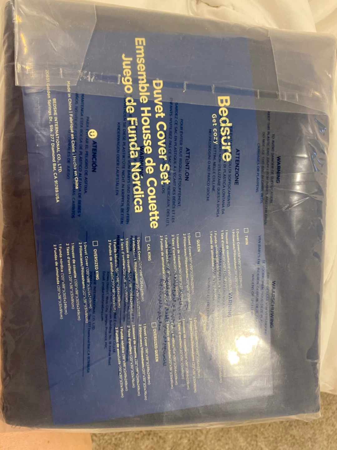Bed sure Brand New in Package King Duvet Cover Set - photo 2