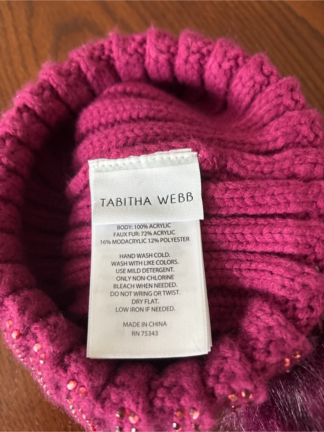 Tabitha Webb Beanie with Faux Fur Pom - photo 3