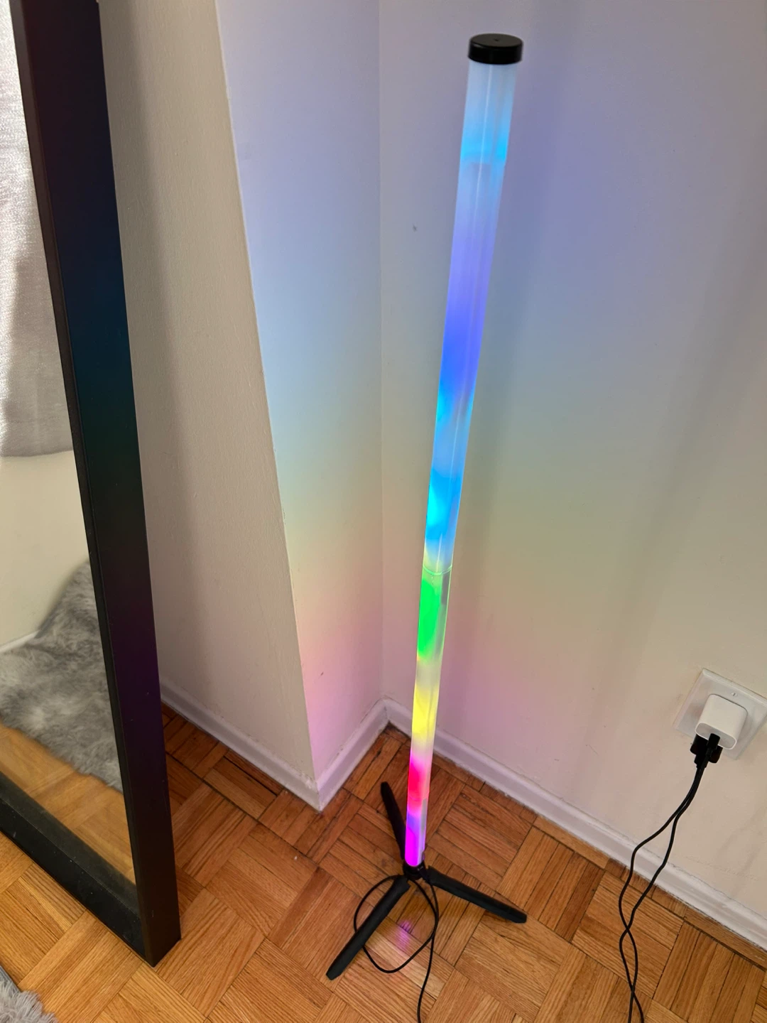 RGB LED Tube Lights with Stands (Set of 2) - photo 2