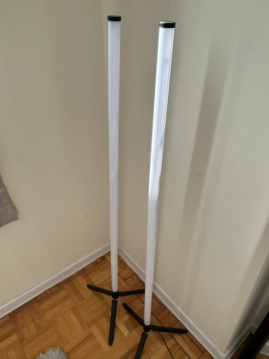 RGB LED Tube Lights with Stands (Set of 2)