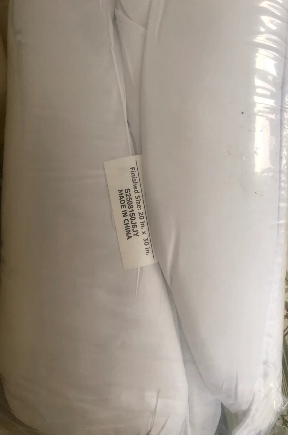 White Pillow 20 in. x 30 in.