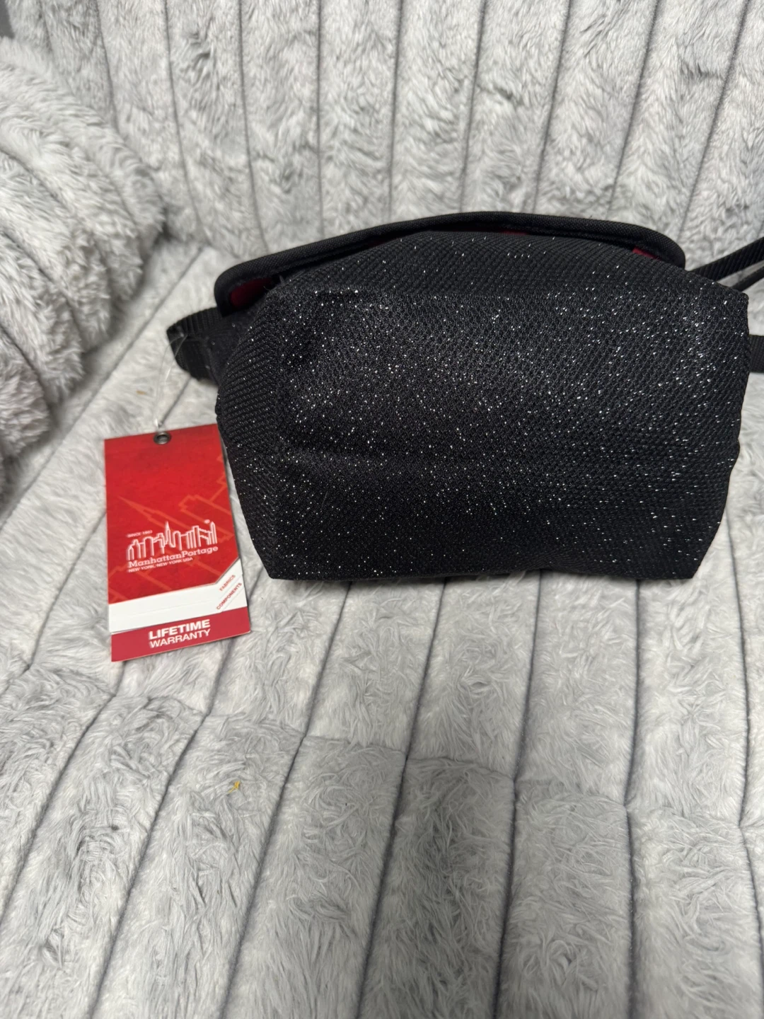 Manhattan Portage Black Glitter Crossbody Bag - photo 4