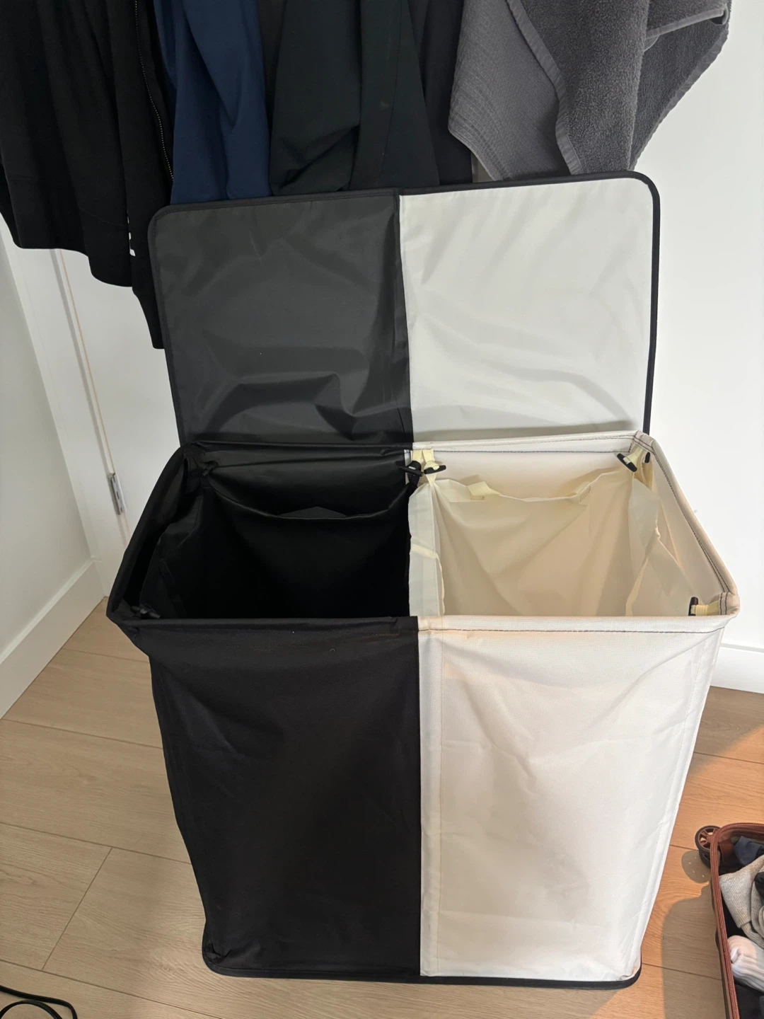 Dual Compartment Laundry Hamper