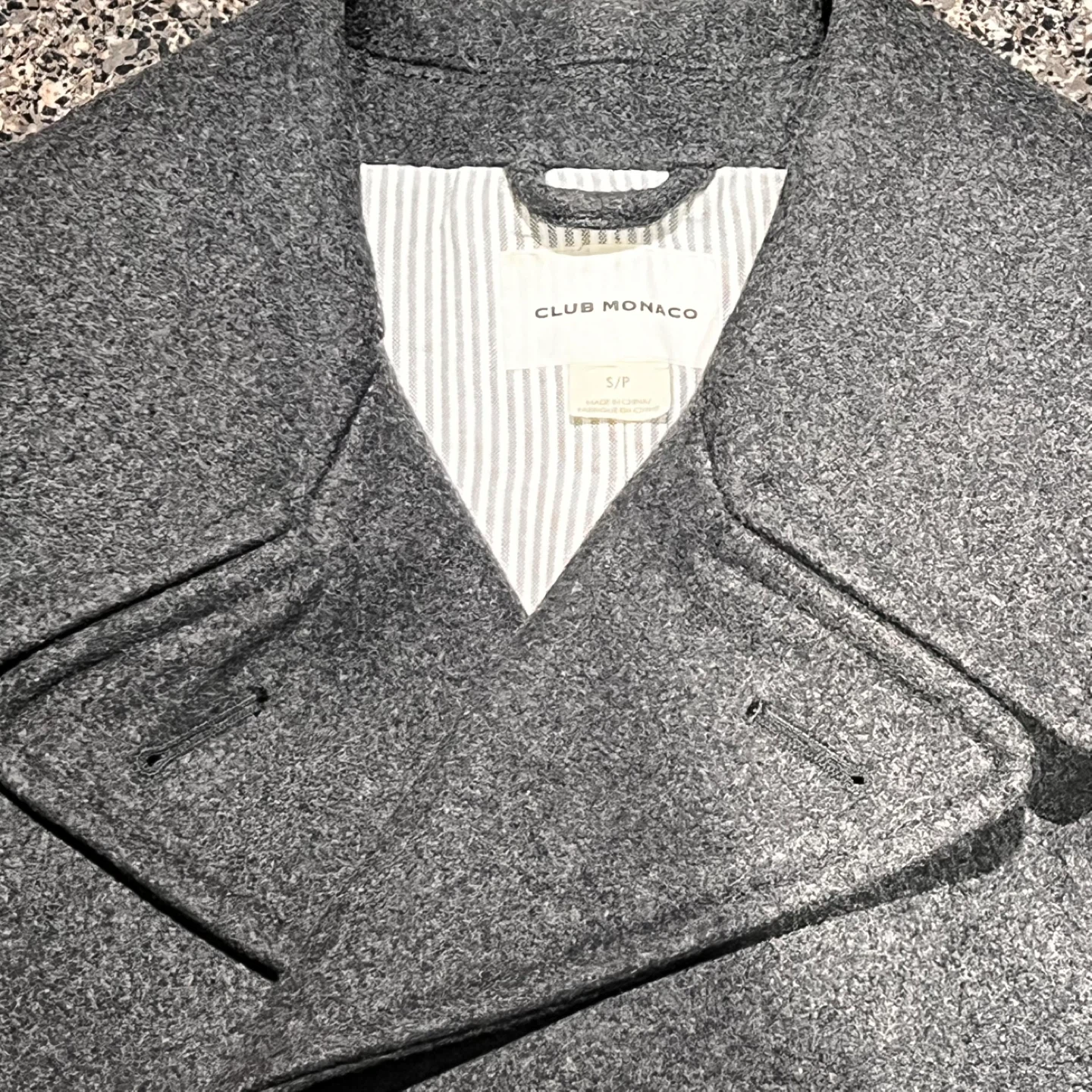 Club Monaco Grey Wool Blend Peacoat - photo 2