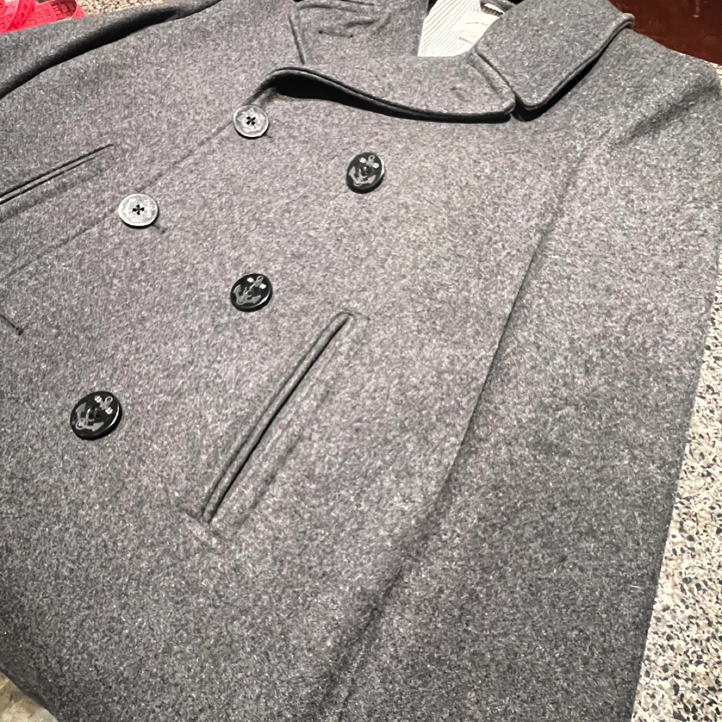 Club Monaco Grey Wool Blend Peacoat - photo 3