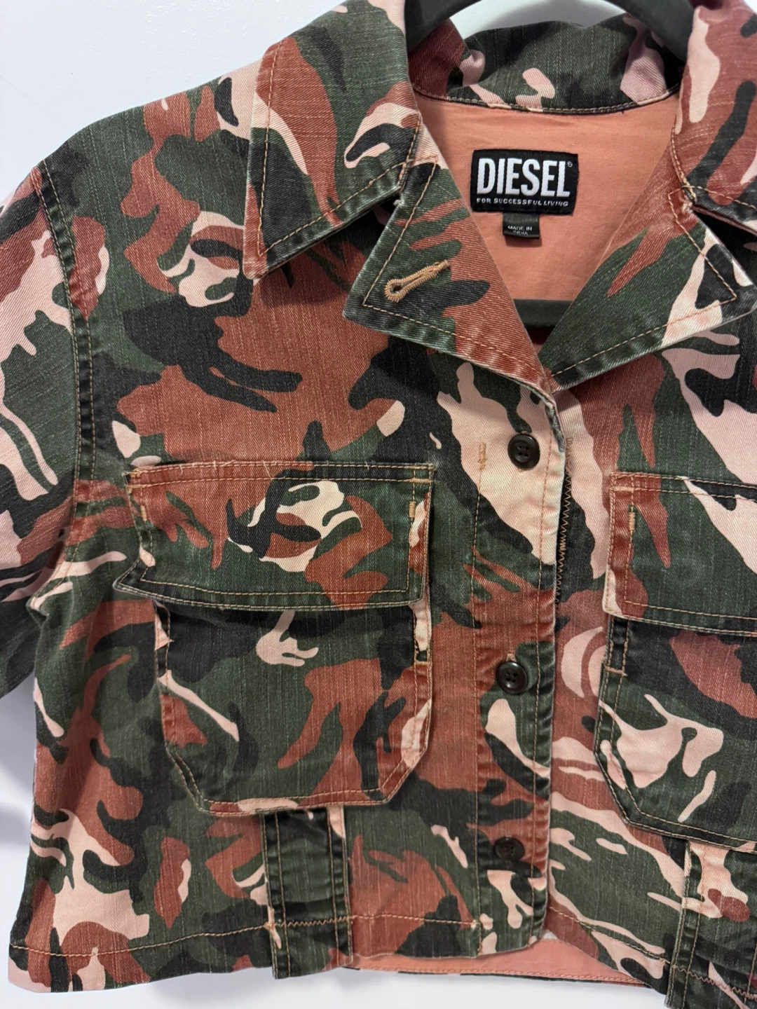Diesel Camo Cropped Jacket - photo 2