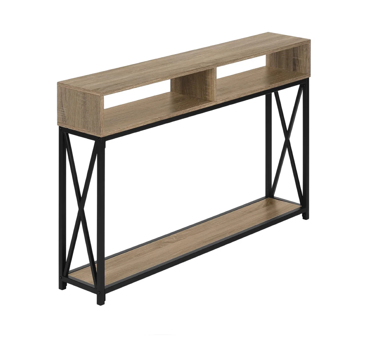Console Table with Shelves