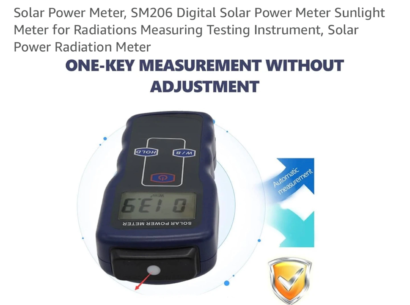 SM206 Digital Solar Power Meter Sunlight Meter - photo 4