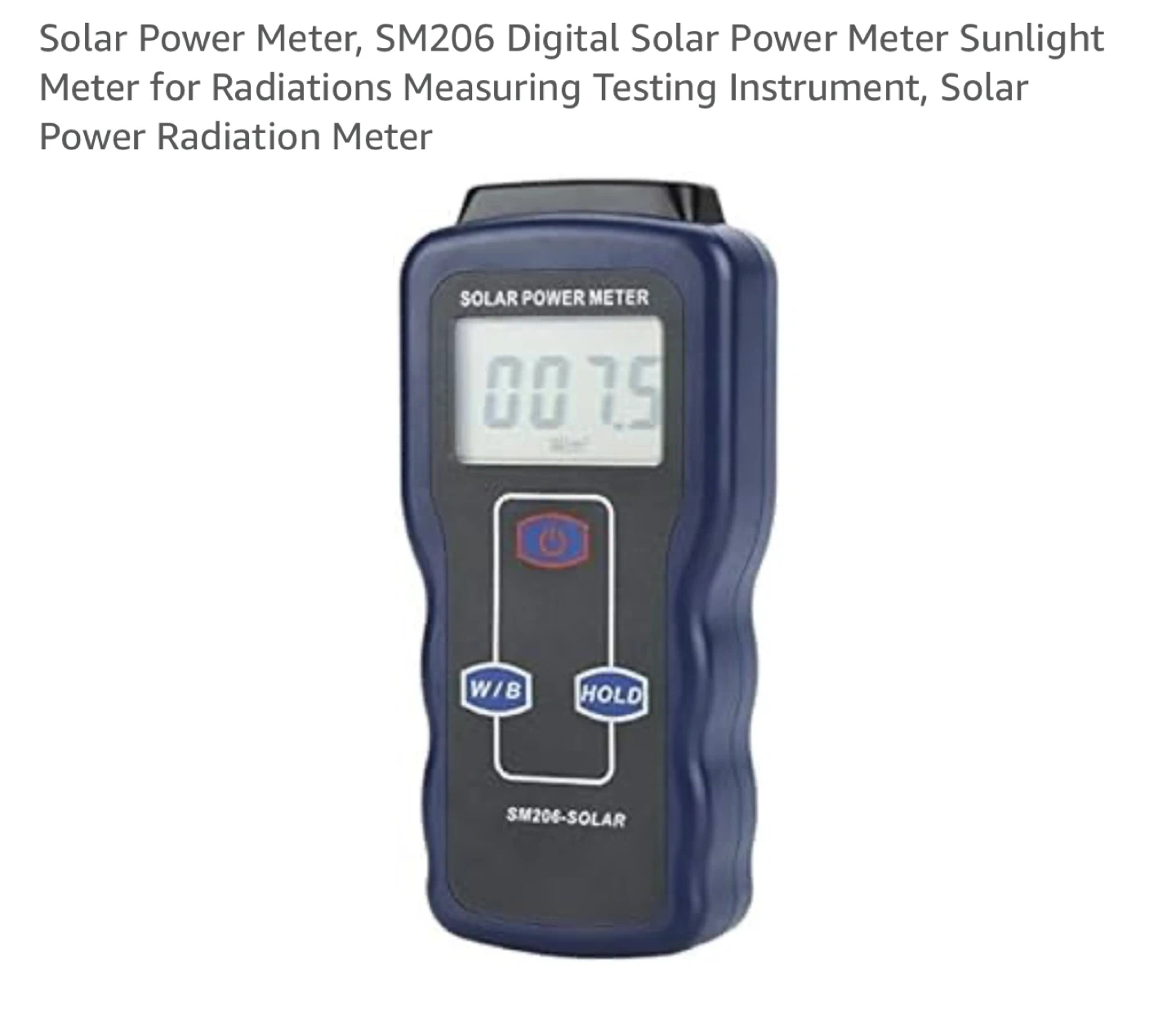 SM206 Digital Solar Power Meter Sunlight Meter - photo 5