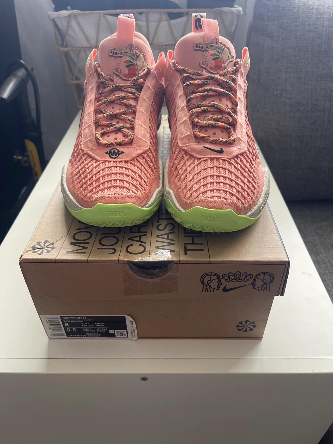 Nike Cosmic Unity "Fruity Pebble" Basketball Shoes