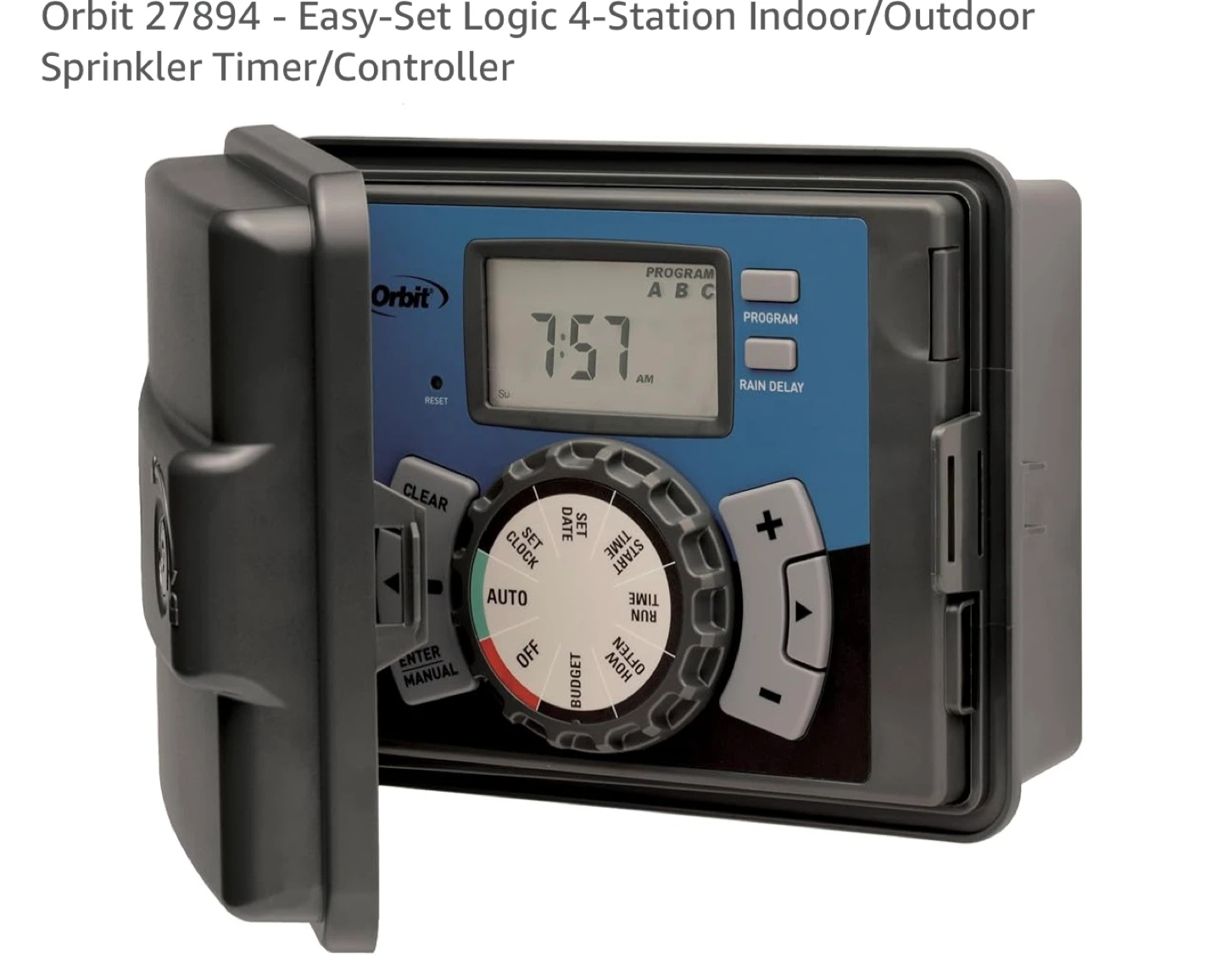 Orbit 27894 Easy-Set Logic 4-Station Sprinkler Timer - photo 3